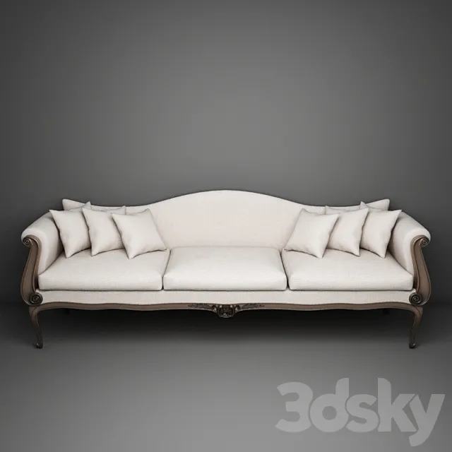 Classic Shallow 3 seat 3DModel Classic Shallow 3 seat 3DModel