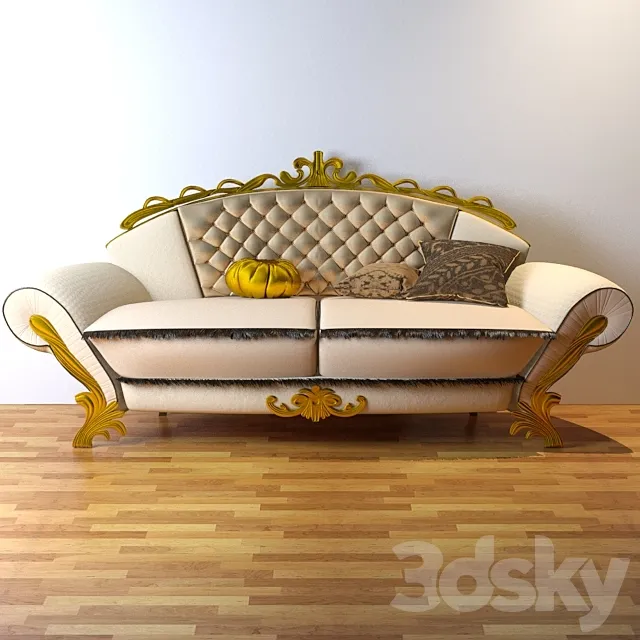 classic sofa 3D Model classic sofa 3D Model