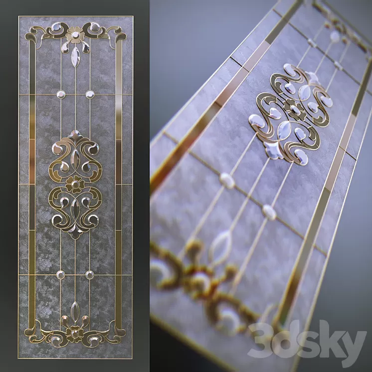 Classic stained glass 3D Model