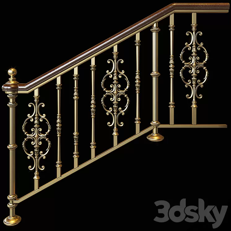 Classic staircase 3D Model