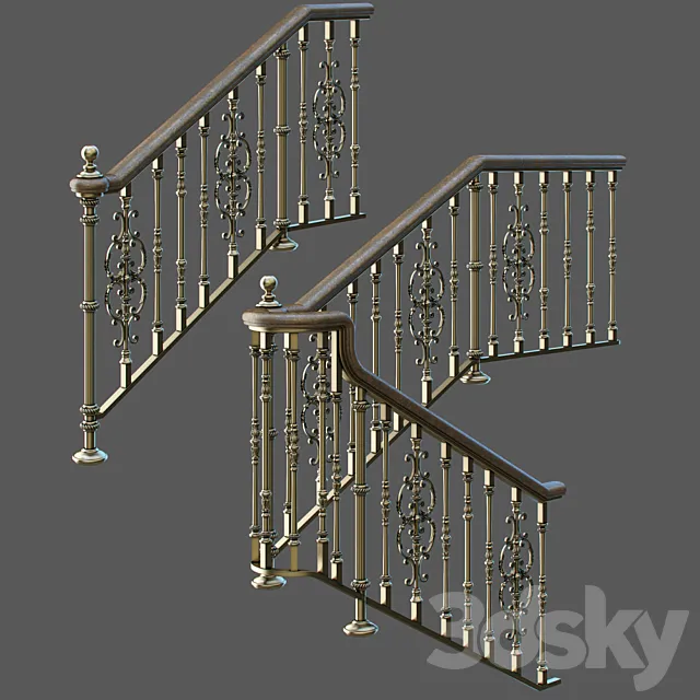 Classic staircase 3DModel