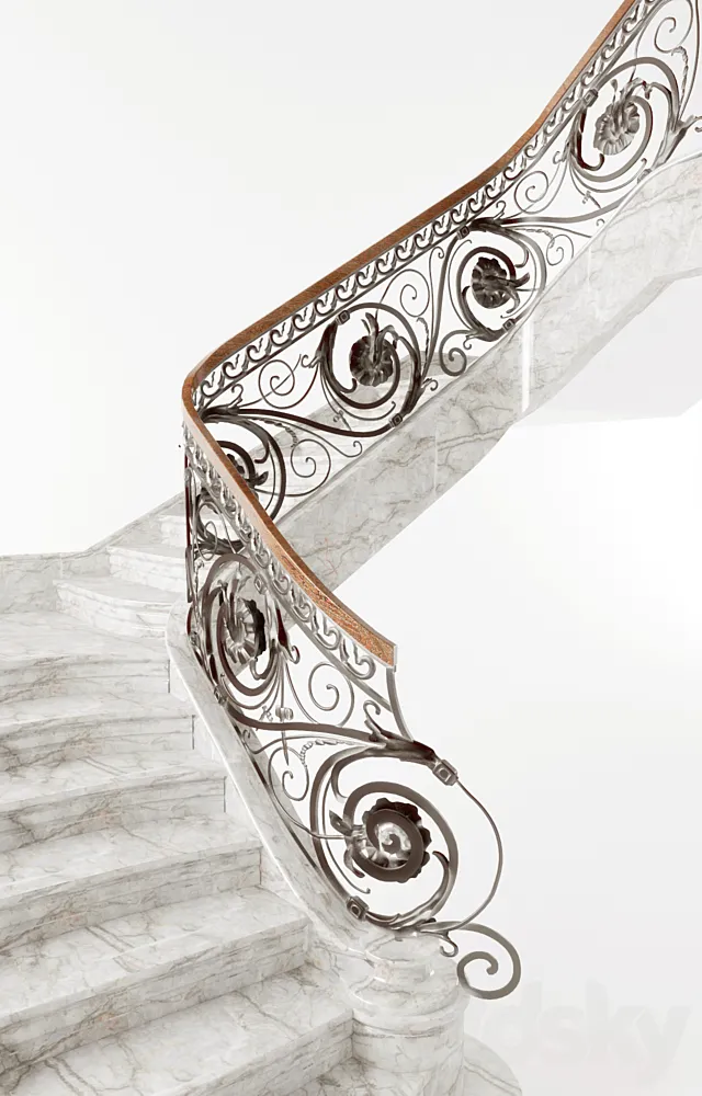 Classic stairs 3DModel