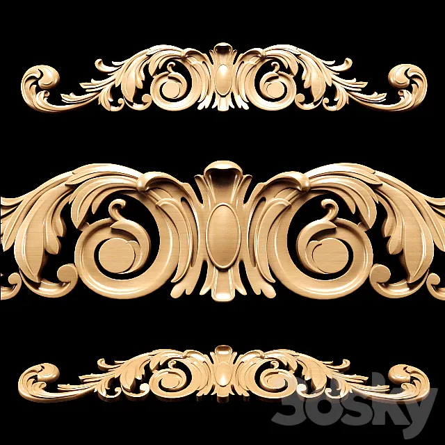 Classic style carving 3DModel Classic style carving 3DModel