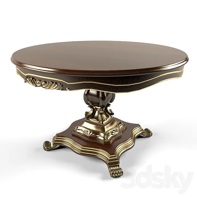 Classic table 3D Model