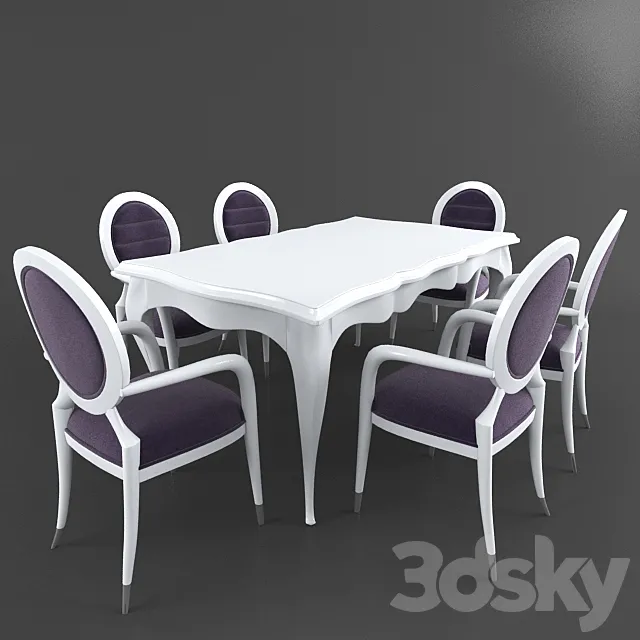 Classic table 3DModel