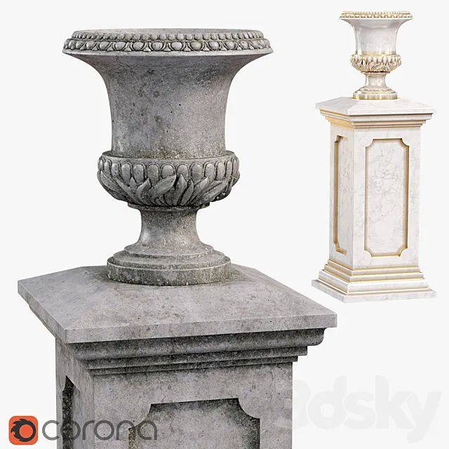Classic vase 01. Vase Medicis 3DModel Classic vase 01. Vase Medicis 3DModel