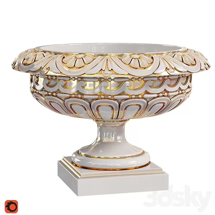 Classic vase 04. Longwood Rosette Urn 3D Model Classic vase 04. Longwood Rosette Urn 3D Model