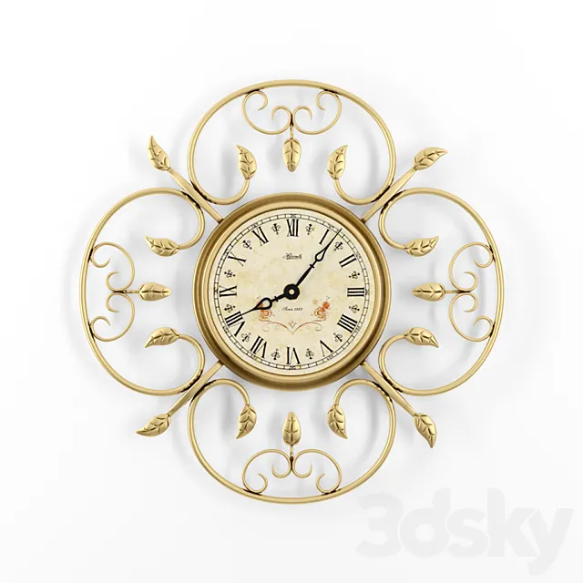Classic wall clock 3DModel Classic wall clock 3DModel