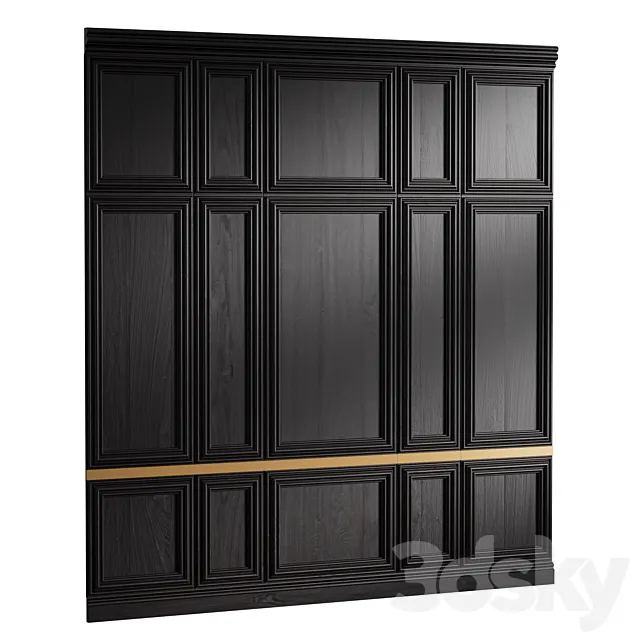 Classic Wall Panels 3D Model