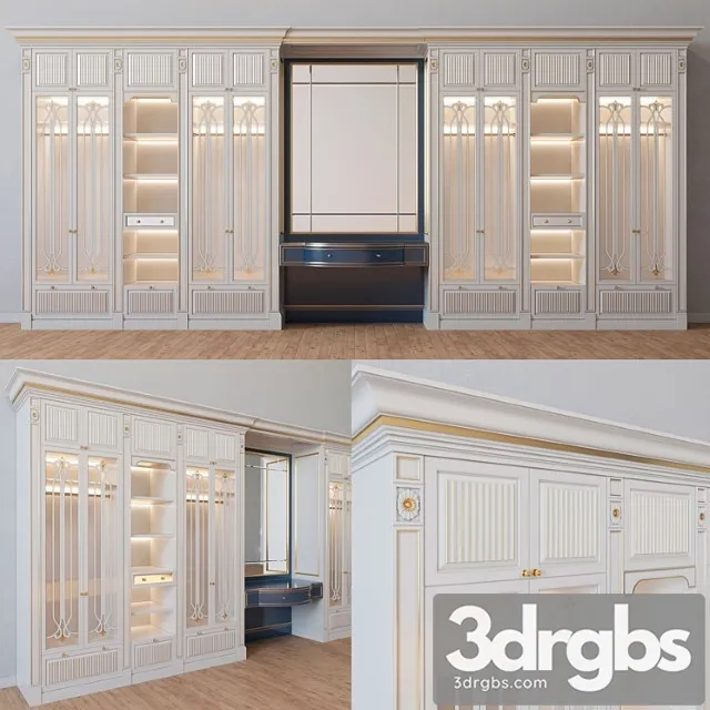 Classic Wardrobe 15 3D Model Download