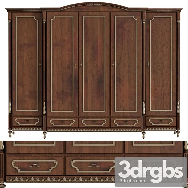Classic wardrobes 3D Model Download