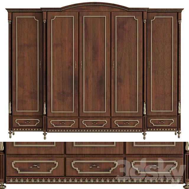 Classic wardrobes 3D Model