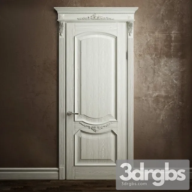 Classic White Door 3D Model Download