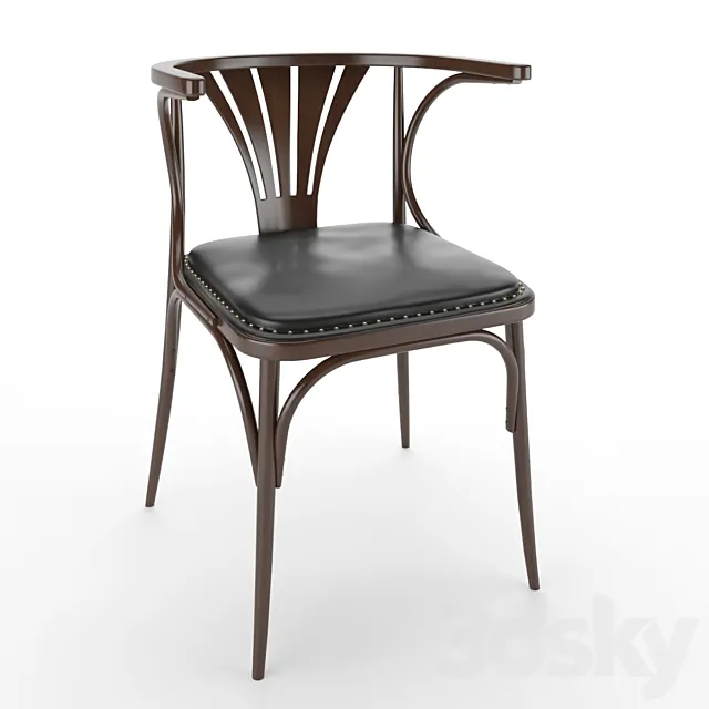 Classic wooden chair 3DModel