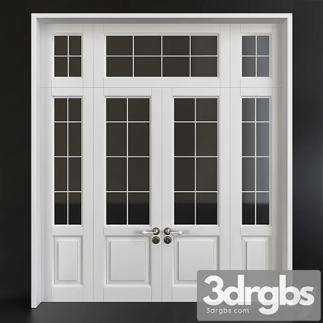 Classic Wooden Door 1 3D Model Download