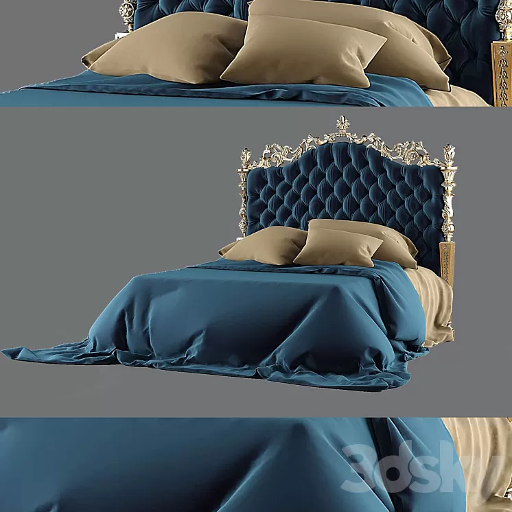 classical bed 3D Model