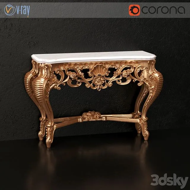 Classical console Silik 3D Model Classical console Silik 3D Model