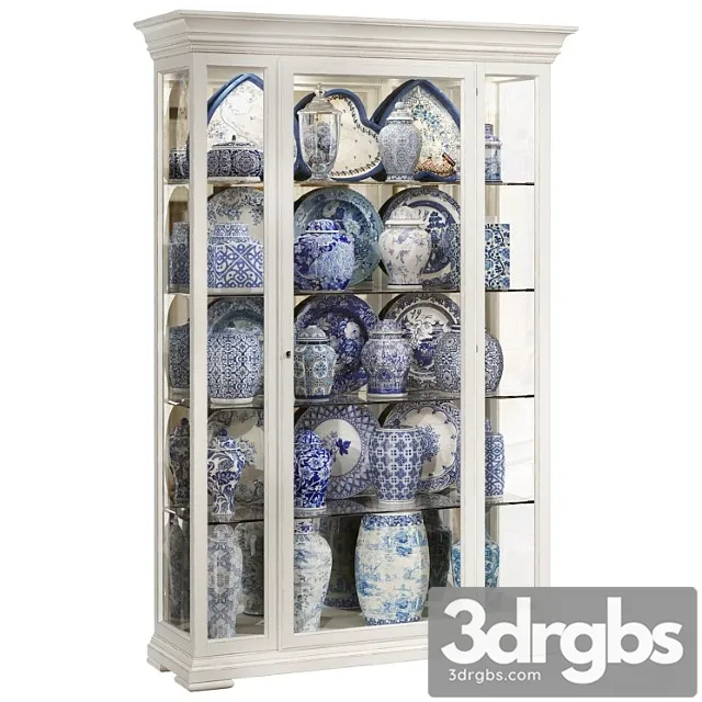 Classical display cabinet 3D Model Download
