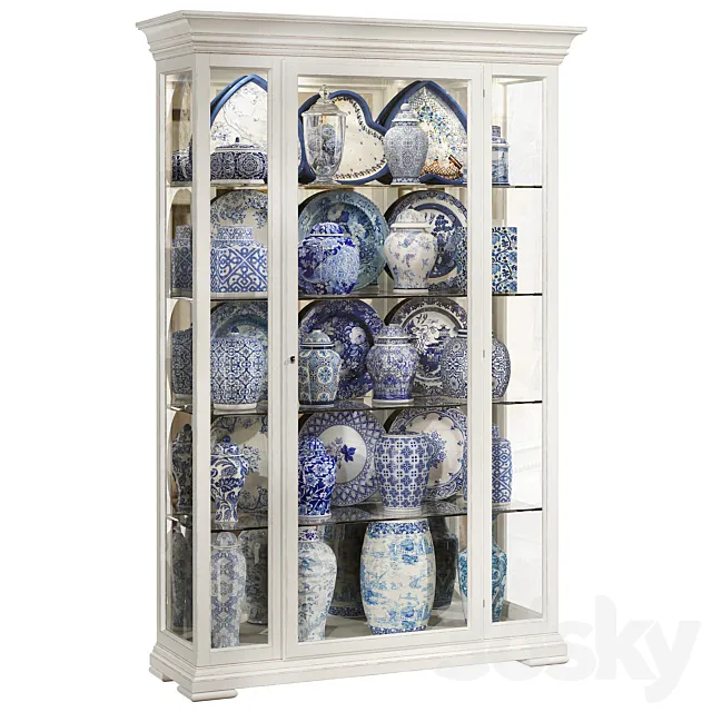 Classical display cabinet 3D Model
