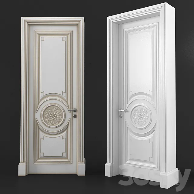 Classical door 3D Model