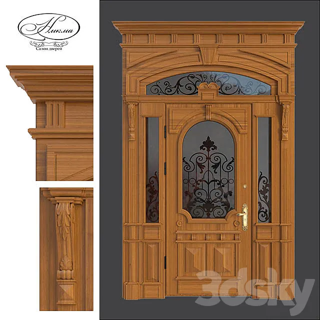 Classical door Nikma. 3D Model