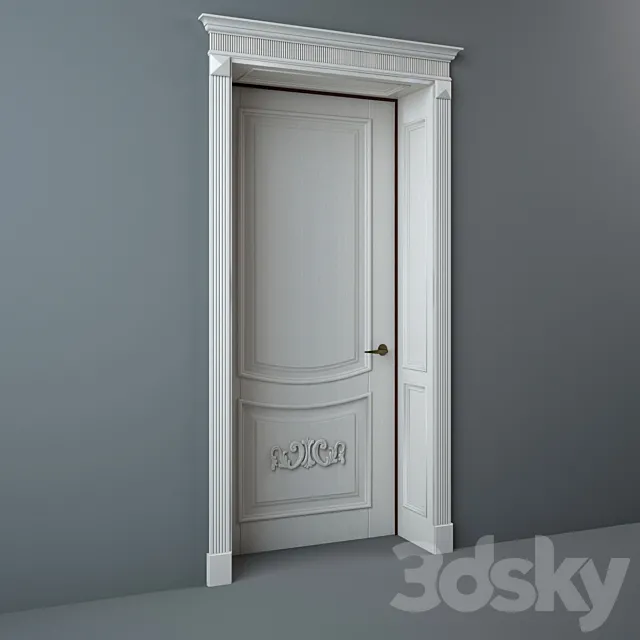 Classical entrance door 3D Model