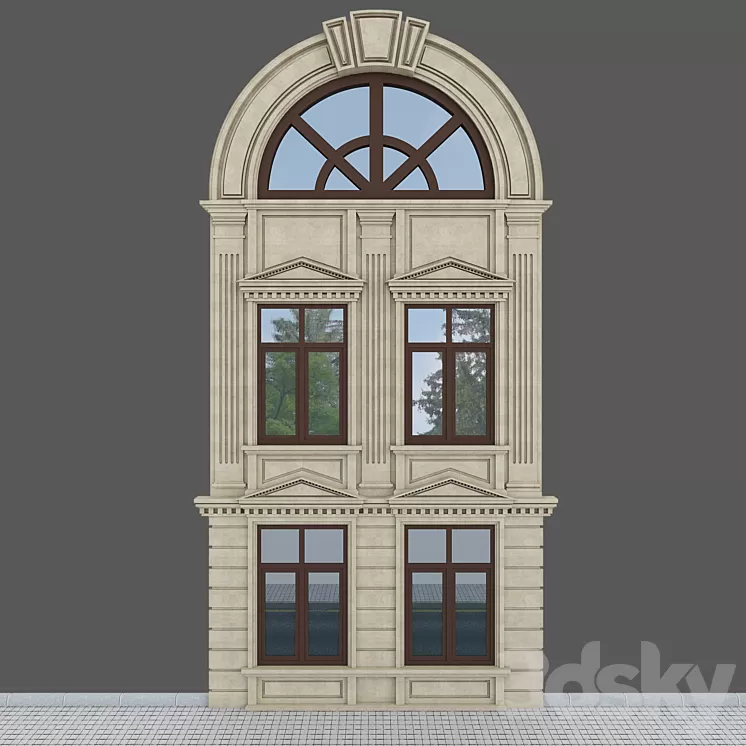 classical facade 3D Model