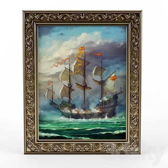 Classical frame 3D Model