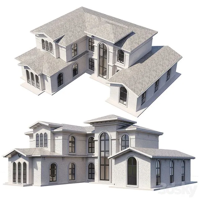 Classical house 3D Model