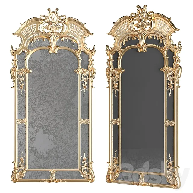 classical mirror 2 3DModel classical mirror 2 3DModel