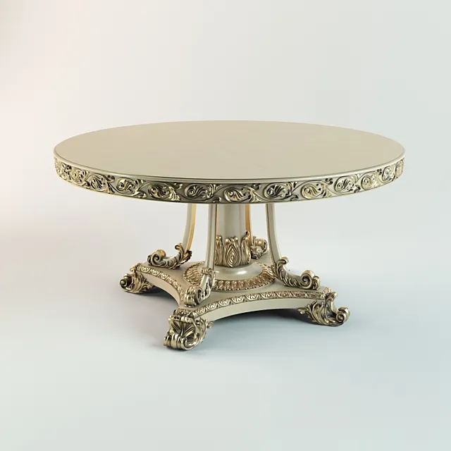 Classical Round Table 3DModel