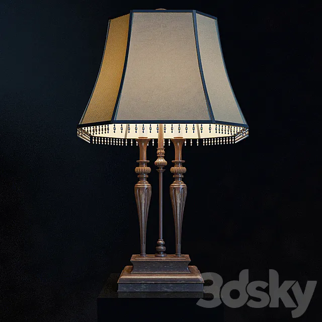 Classical table lamp 3DModel