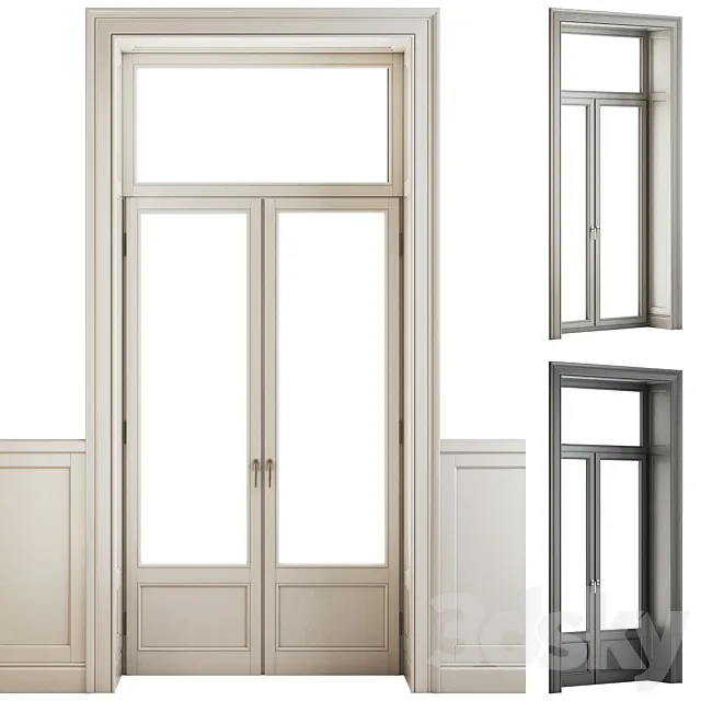 Classical Window_Door 3D Model
