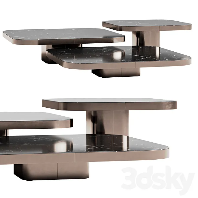 ClassiCon Bow coffee tables 3D Model