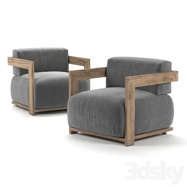 Claud Open Air sofa by Meridiani 3D Model Free Download Claud Open Air sofa by Meridiani 3D Model Free Download