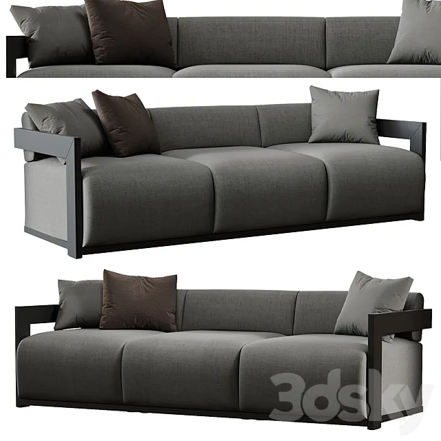 CLAUD Sofa by Meridiani 3DModel CLAUD Sofa by Meridiani 3DModel