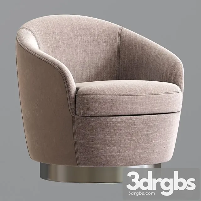 Claudia petite swivel armchair