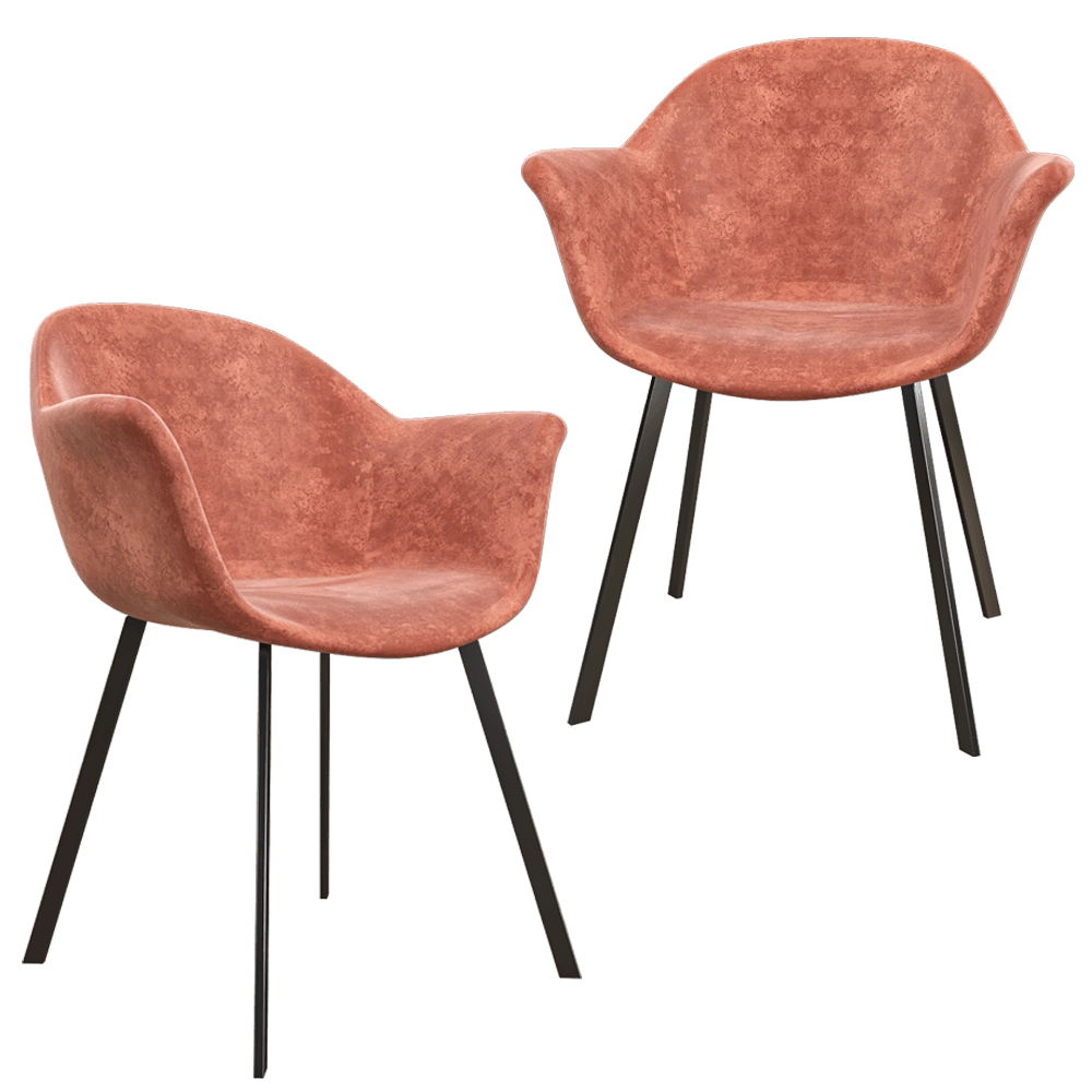 Claudie design – Chair Alan Metal Straight 3D Model
