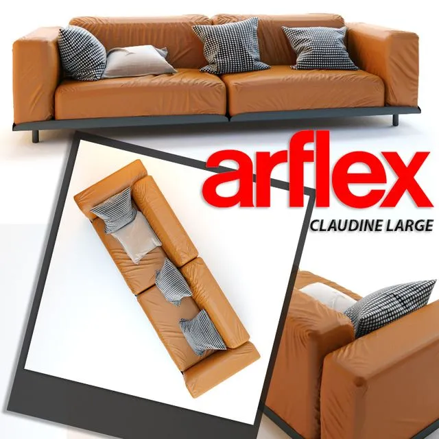 CLAUDINE LARGE sofa 3D Model