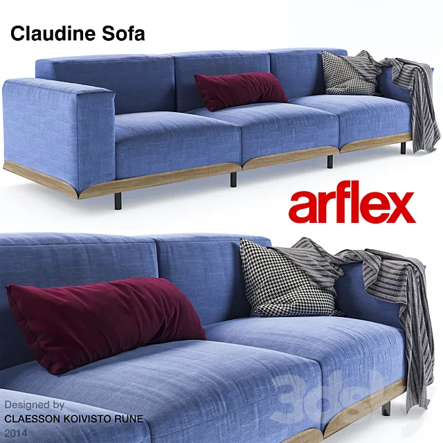claudine Sofa 3D Model