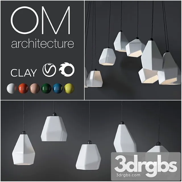 Clay – om architecture lamp 3D Model Download Clay – om architecture lamp 3D Model Download