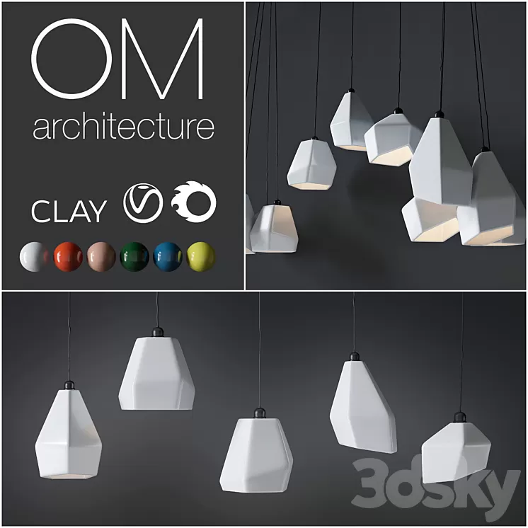 Clay – OM Architecture Lamp 3D Model Clay – OM Architecture Lamp 3D Model
