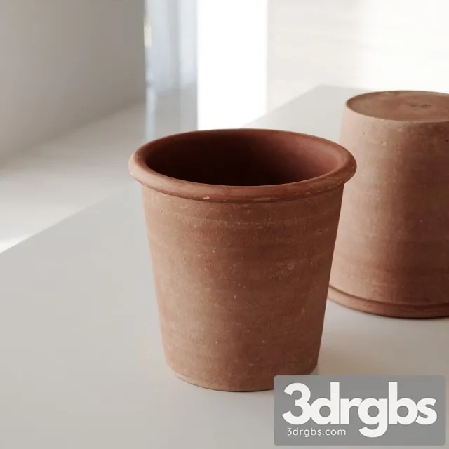 Clay Pot 09 3D Model Download