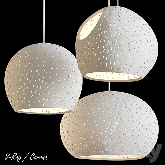 Claylight Pendants 3D Model Claylight Pendants 3D Model