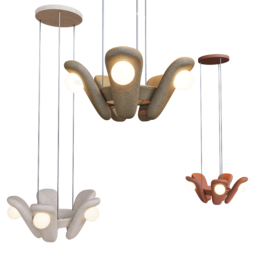 Clayp  – Pendant Light Ceramic medium Solo 3D Model
