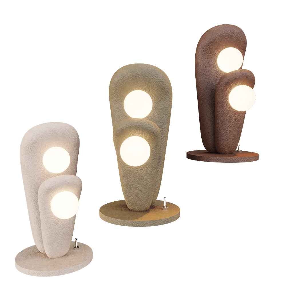 Clayp – Table lamp Pair 3D Model Clayp – Table lamp Pair 3D Model
