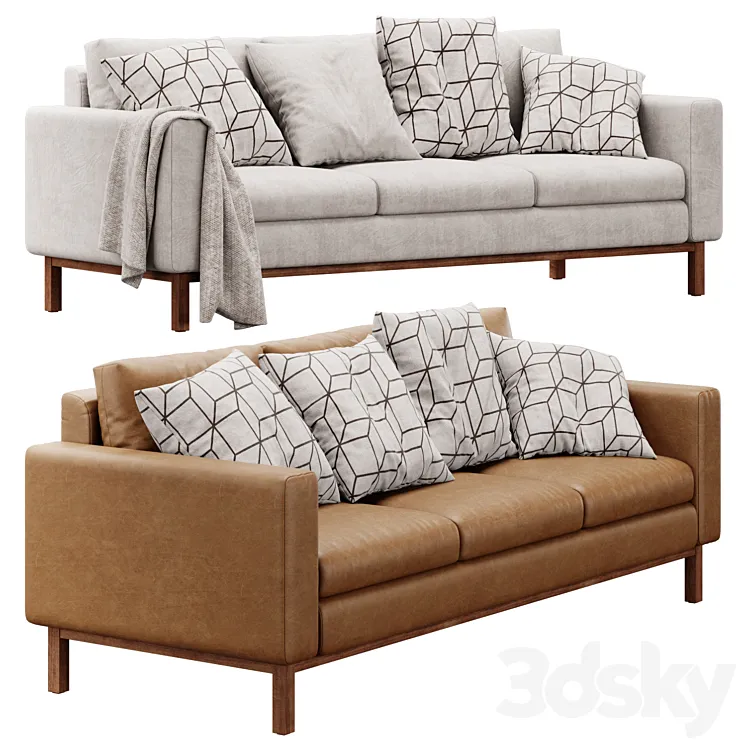 Clayton 2100mm square arm sofa by Joss & Main 3D Model Free Download Clayton 2100mm square arm sofa by Joss & Main 3D Model Free Download