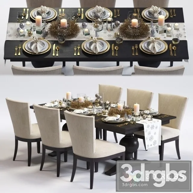 Clayton Winnetka Dining Set 3D Model Download Clayton Winnetka Dining Set 3D Model Download