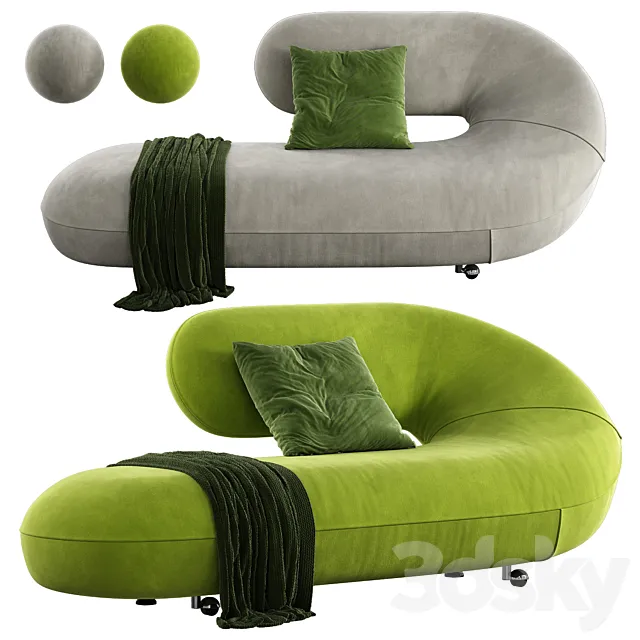 Cleopatra Chaise Longue 3DModel Cleopatra Chaise Longue 3DModel