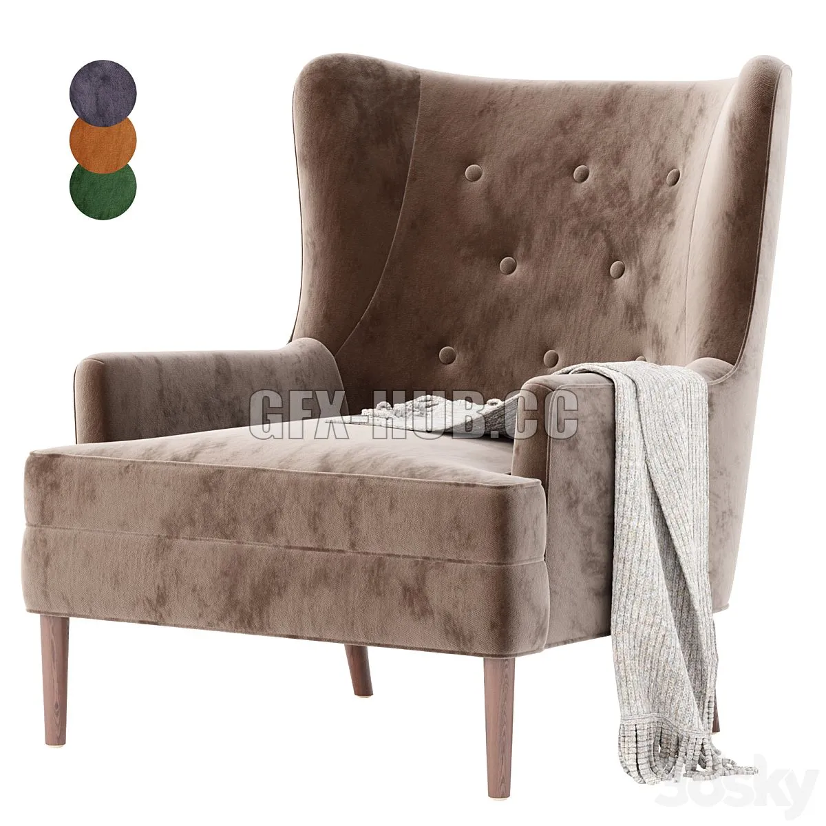 Clermont Chair 3D Model Clermont Chair 3D Model